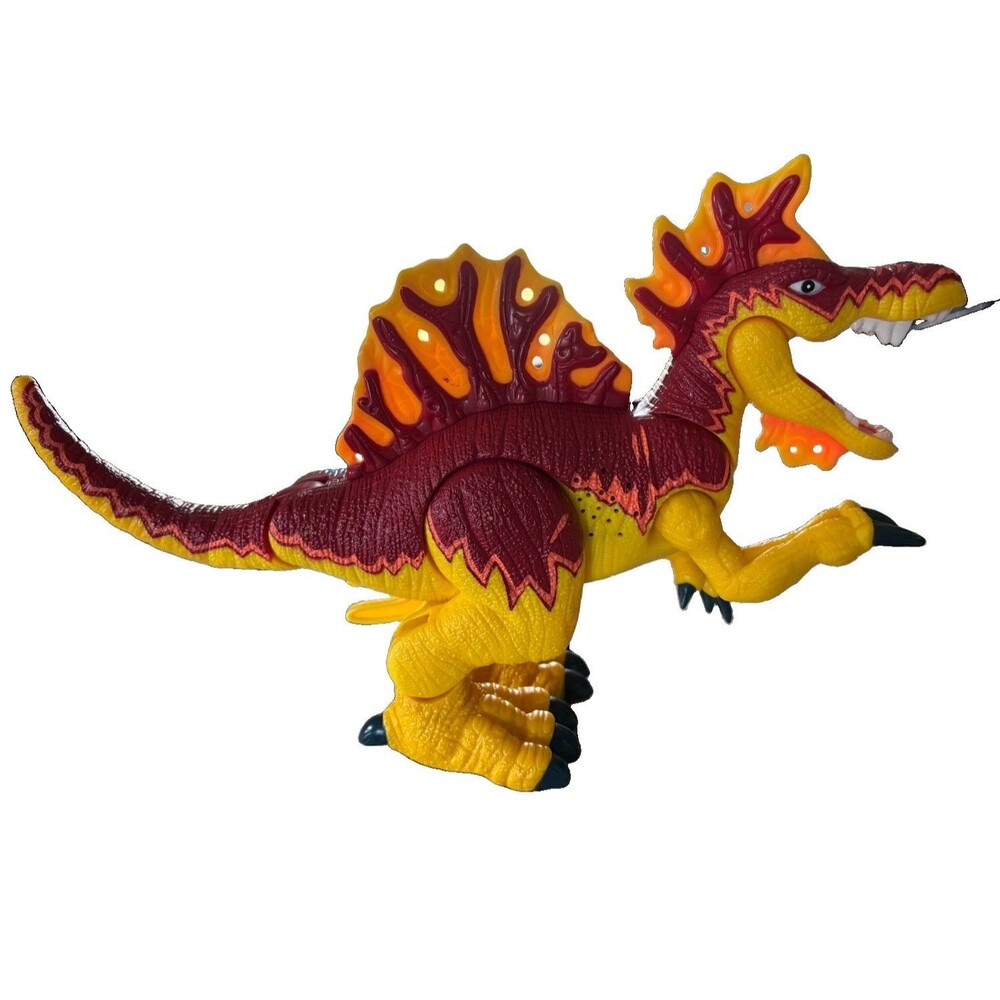 Yellow & Red Spinosaurus Dinosaur Action Figure Plastic Toy Figure